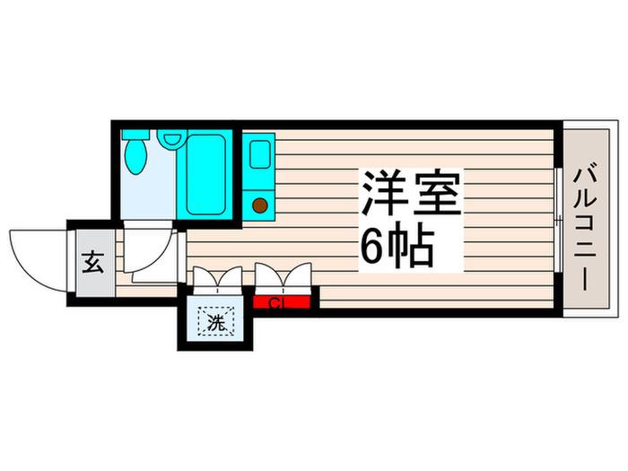 メゾン ド キリィ(ワンルーム/4階)の間取り写真