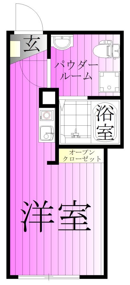 フィオーネ亀有(1K/4階)の間取り写真