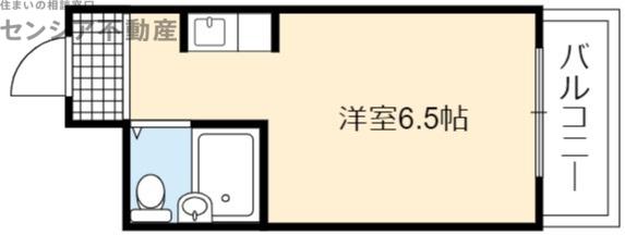 大宝緑橋CTスクエア(ワンルーム/2階)の間取り写真