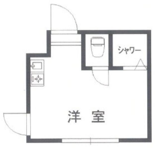 ホルテイ高円寺(ワンルーム/2階)の間取り写真