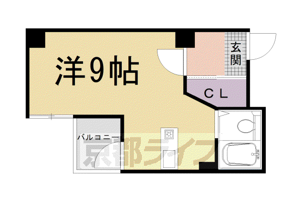 アンシャンテ21(ワンルーム/3階)の間取り写真
