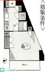 メインステージ荻窪(1K/2階)の間取り写真