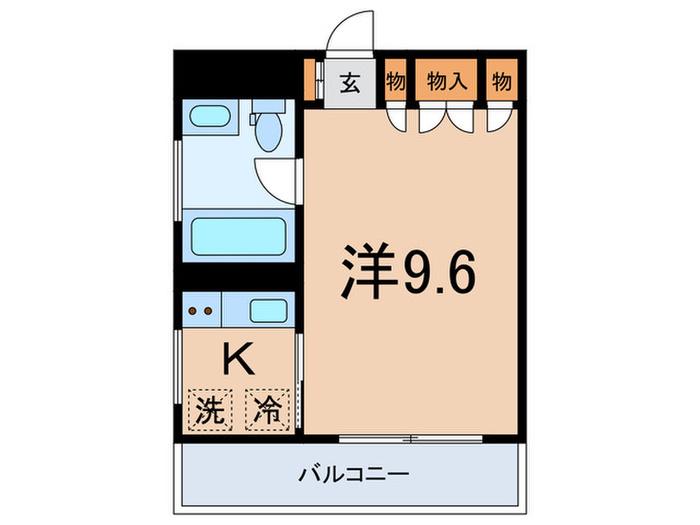 TREFORM(1K/4階)の間取り写真