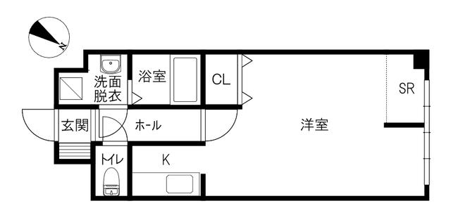 CLEVELAND HILL(1K/3階)の間取り写真