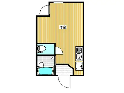 グランヴィル上落合(ワンルーム/1階)の間取り写真