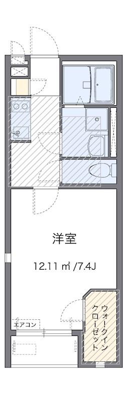東急東横線 妙蓮寺駅 徒歩11分 2階建 築13年(1K/1階)の間取り写真