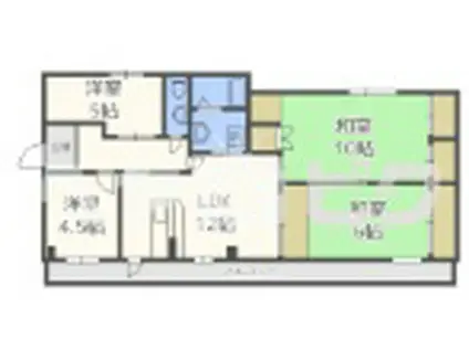 COLLECTION桜ノ宮I(4LDK/4階)の間取り写真