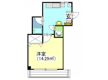 駅元ビル(1K/3階)の間取り写真