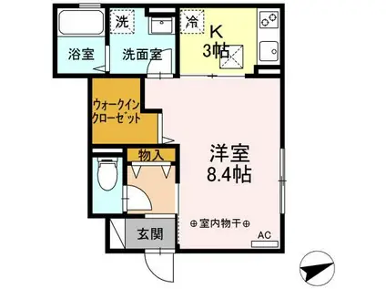 コーポ・マルマサ III(1K/1階)の間取り写真