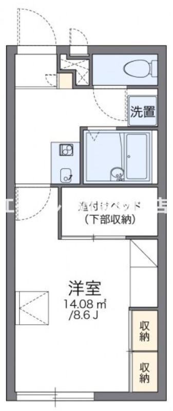 レオパレスカルチェ(1K/2階)の間取り写真
