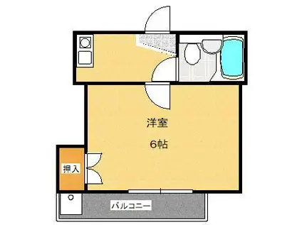 ボナール相模原(1K/2階)の間取り写真