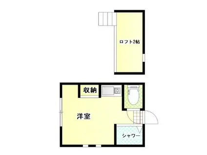 アーバンプレイス雑司が谷A号棟(ワンルーム/2階)の間取り写真