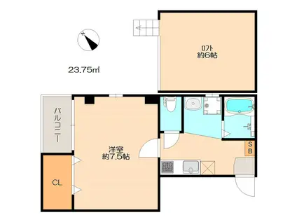 イル・グラッツィア大橋駅前I(1K/4階)の間取り写真