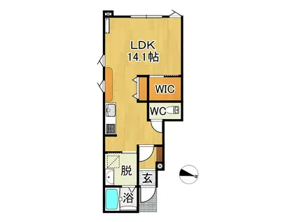 俵元2丁目AP(ワンルーム/1階)の間取り写真