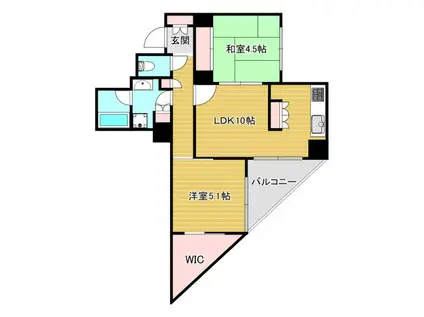 ラヴィータ日本橋(2LDK/3階)の間取り写真