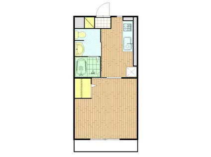 ハイツセントラルI(1K/3階)の間取り写真