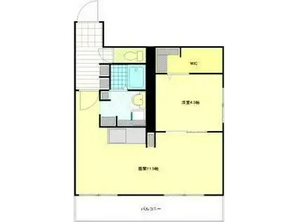 アルファレジデンス北22条(1DK/2階)の間取り写真