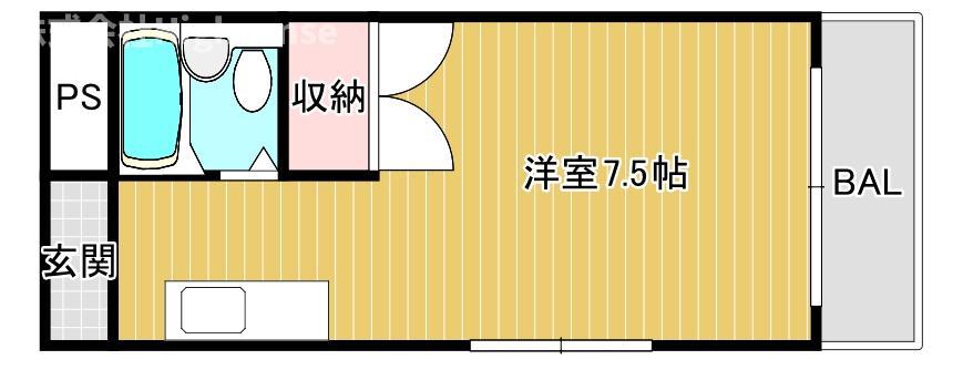 フラウリッシュ相栄(ワンルーム/3階)の間取り写真