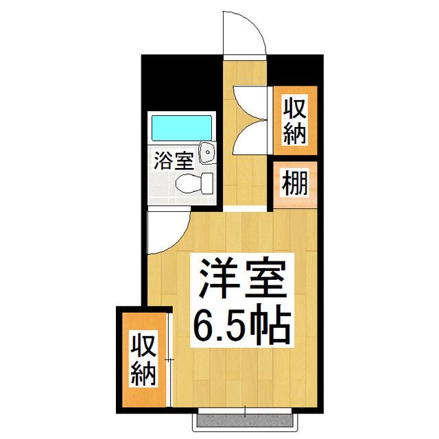 JR篠ノ井線 村井駅 徒歩30分 3階建 築32年(ワンルーム/2階)の間取り写真