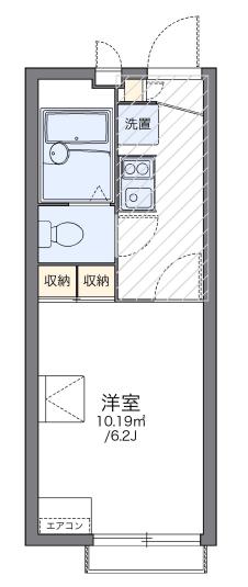 ライスワン(1K/2階)の間取り写真