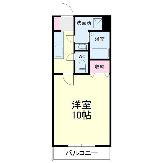 ジュリエンスIII(1K/2階)の間取り写真