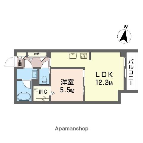 ブリッランテ八千代台(1LDK/1階)の間取り写真