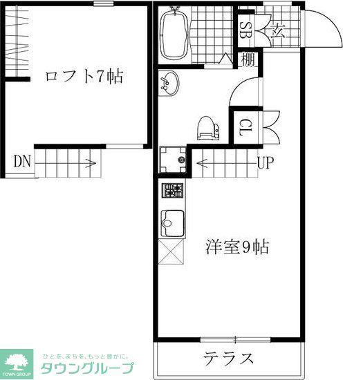 LE COCON 本星崎町II(ワンルーム/1階)の間取り写真