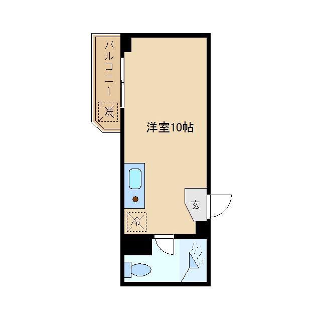 三田新中野コーポ(ワンルーム/4階)の間取り写真