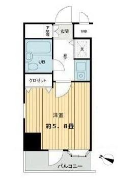 GRAZIA TORRI グラチアトルリ(1K/2階)の間取り写真