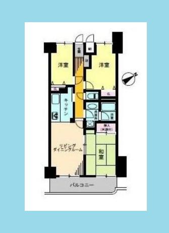 ライオンズガーデン戸塚(3LDK/2階)の間取り写真