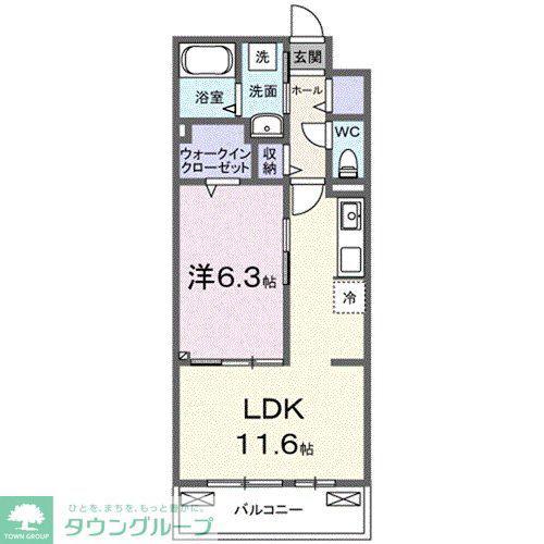 ルミナス コート(1LDK/3階)の間取り写真