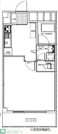 TCRE上板橋常盤台(1DK/1階)の間取り写真