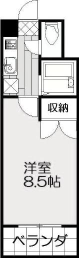 FSFLATS古船場 (1K/4階)の間取り写真