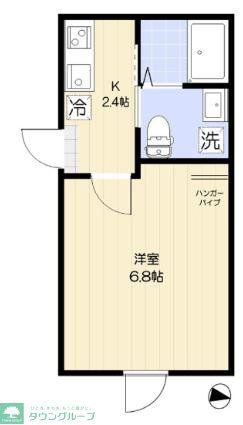 AVEN 京成小岩(1K/3階)の間取り写真
