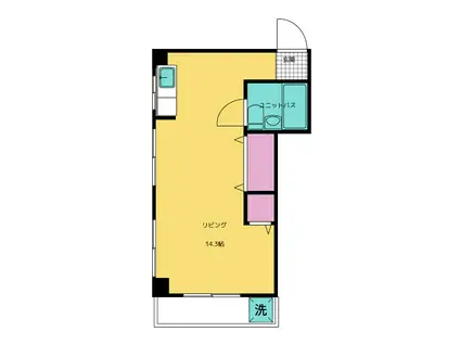 シャトレ・トーワ(ワンルーム/4階)の間取り写真