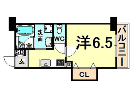 エクセル新伊丹(1K/5階)の間取り写真