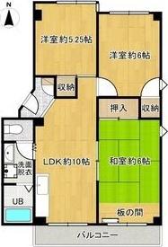 ドリームオアシス(3LDK/2階)の間取り写真