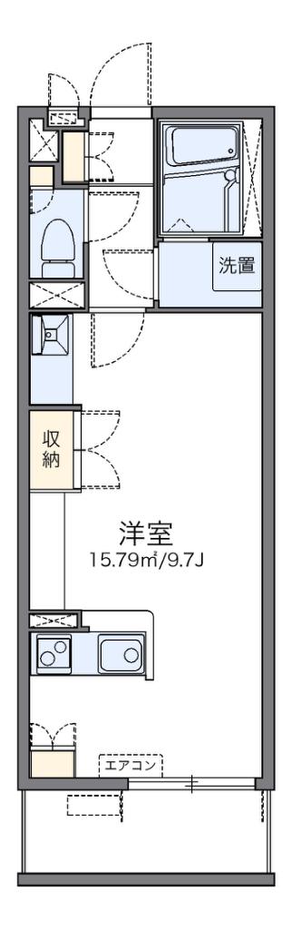 レオネクスト長府駅前(ワンルーム/3階)の間取り写真