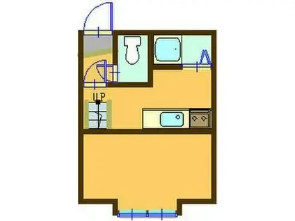 ソレイユハイム月寒中央(ワンルーム/1階)の間取り写真