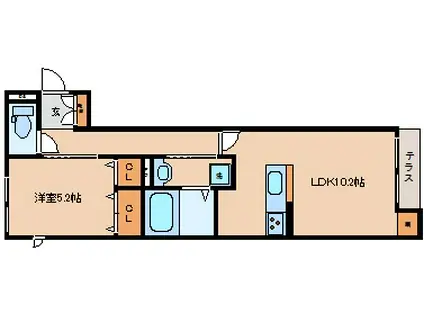 ピュアネス神戸三番館(1LDK/1階)の間取り写真