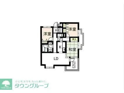 リズ市川平田(3LDK/3階)の間取り写真