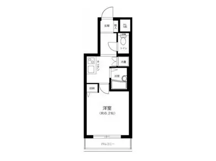 ロイヤルアメニティー上町(1K/3階)の間取り写真