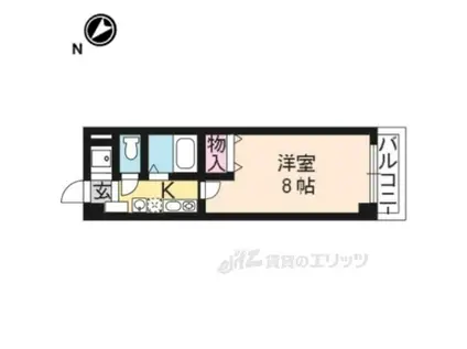 KULTON(1K/3階)の間取り写真