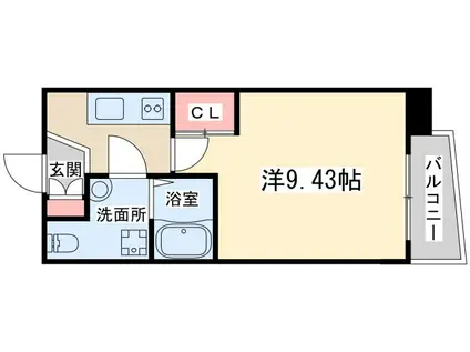 セレニテ天六西(1K/3階)の間取り写真