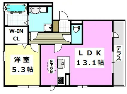 オリオン(1LDK/1階)の間取り写真