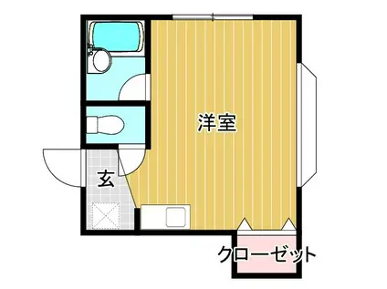 シェルコートTM(ワンルーム/1階)の間取り写真