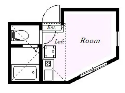 グランセルシア金沢文庫(ワンルーム/2階)の間取り写真