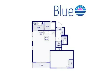 シャルム小倉(1LDK/1階)の間取り写真