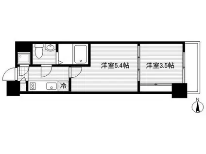 PROJECT NO.57 TOKYO MITO STREET(1DK/10階)の間取り写真