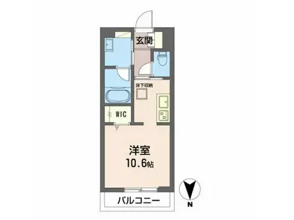 リオリエント玉宮(ワンルーム/1階)の間取り写真